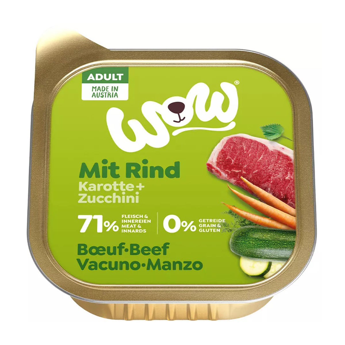 WOW Adult Rind mit Karotten und Zucchini kaufen bei ZooRoyal