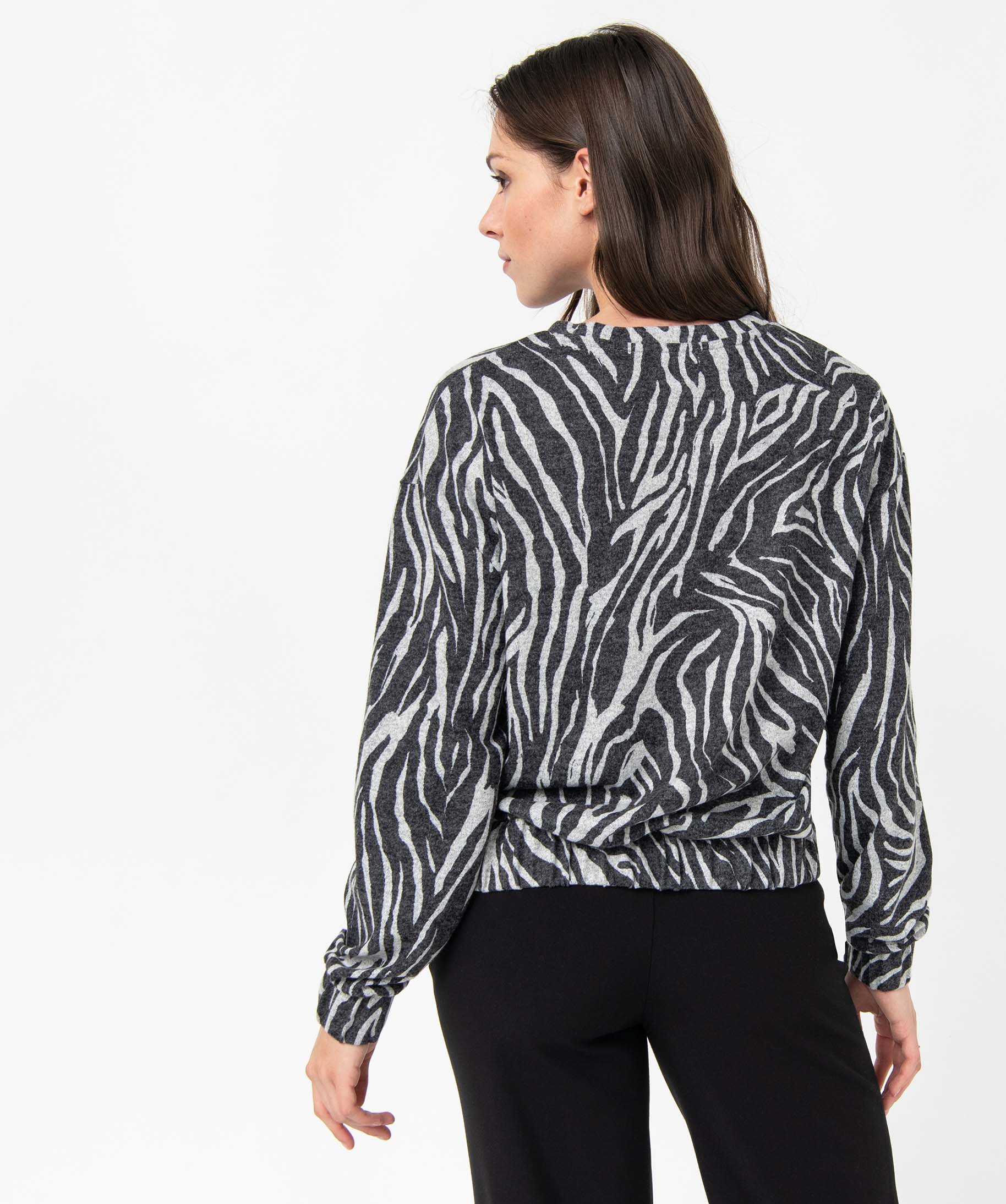 Tee-shirt femme imprimé à manches longues imprime | GEMO