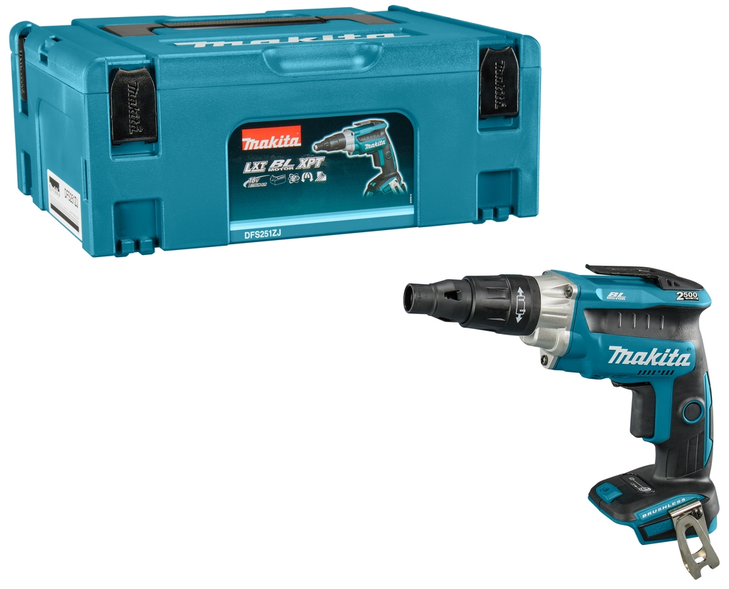 Șurubelniță fără fir Makita DFS251ZJ, corp de 18 volți