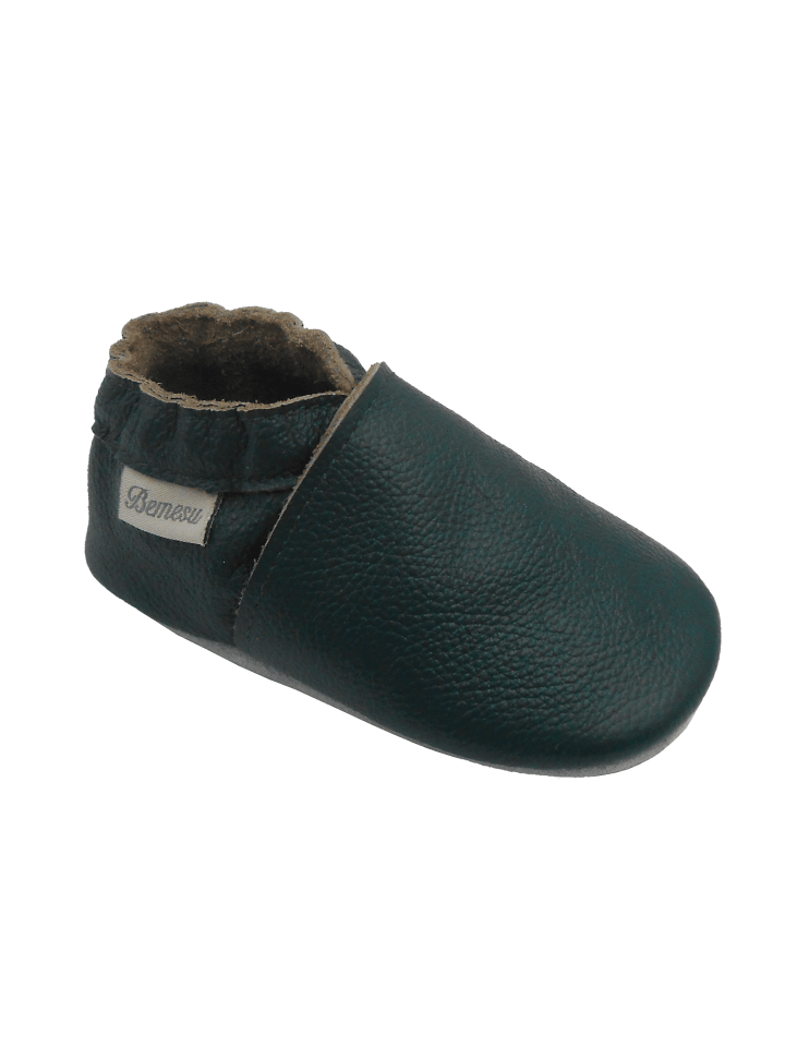 Yalion Leder-Krabbelschuhe in Türkis günstig kaufen