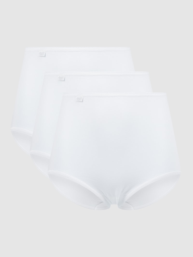Slip mit Stretch-Anteil im 3er-Pack Modell 'Maxi' in weiß