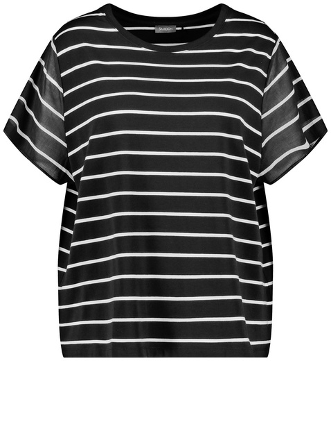Ringelshirt mit Material-Patch