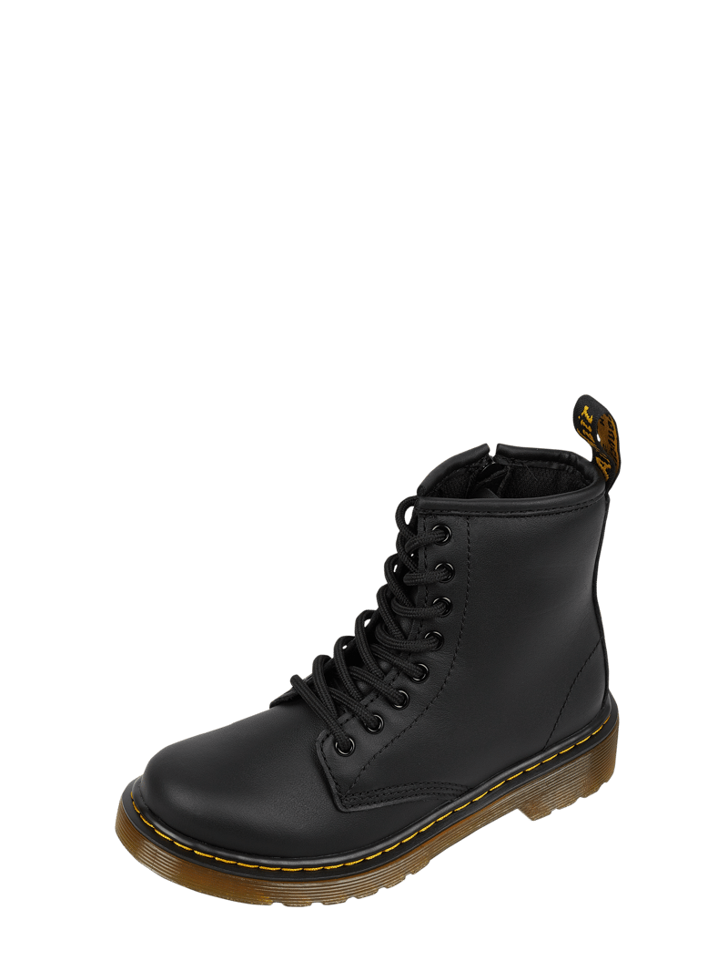 Boots aus Leder Modell '1460' in schwarz