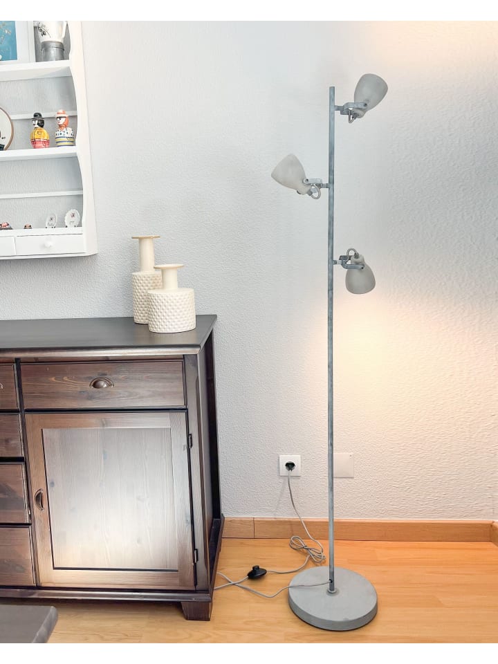 Beliani Stehleuchten MISTAGO in Grau - (W) 28 x (H) 163 x (L) 28 cm günstig kaufen onesize
