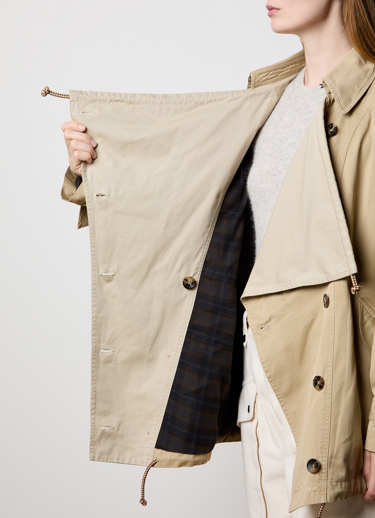Isabel Marant  Dusika double-breasted trenchcoat van biologisch katoen