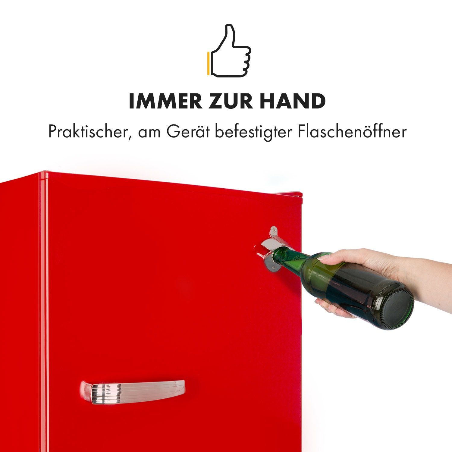 Klarstein Getränkekühlschrank CO2-Beercracker 10035194, 45 cm hoch, 47 cm breit