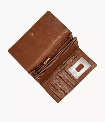 Fossil Flap Clutch Logan RFID