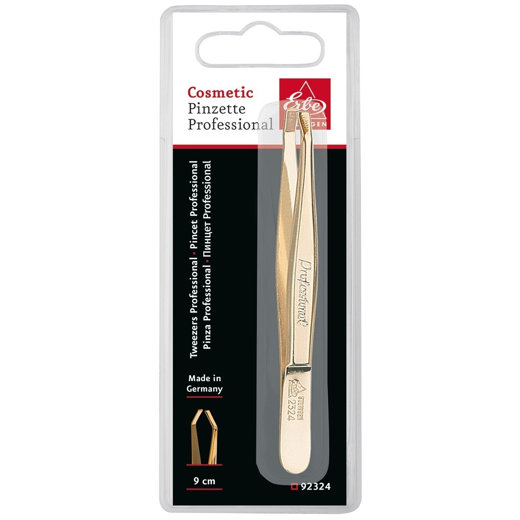 Pinzette Professional. gebogen. 9 cm