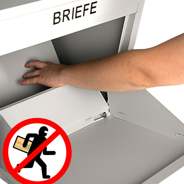 Paketbriefkasten mit Paketsafe, grau