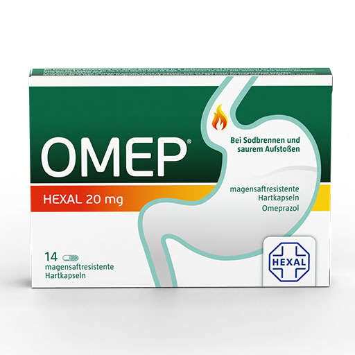 OMEP HEXAL 20 mg magensaftresistente Hartkapseln  14 St