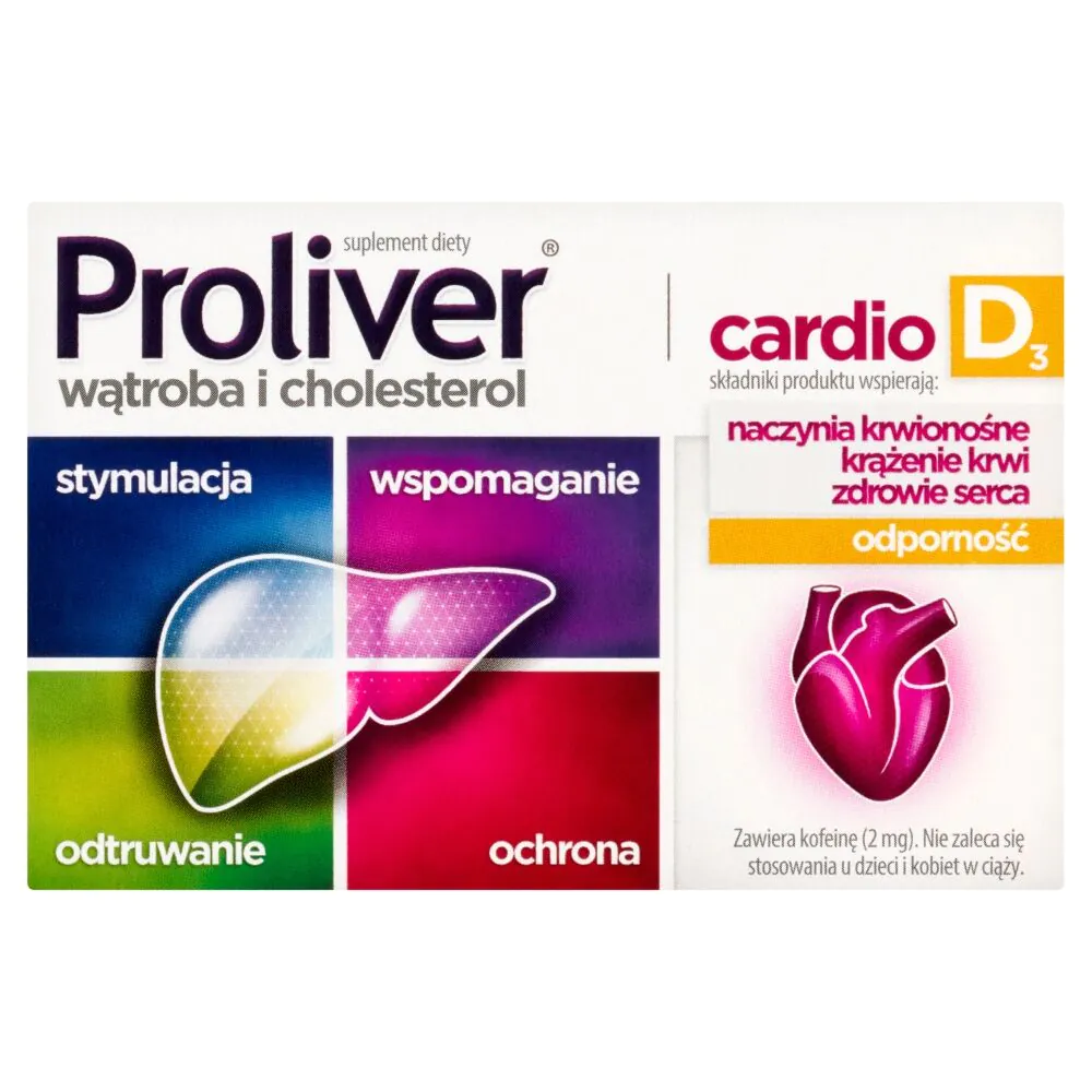 Proliver Cardio D3, podrška jetri, tablete