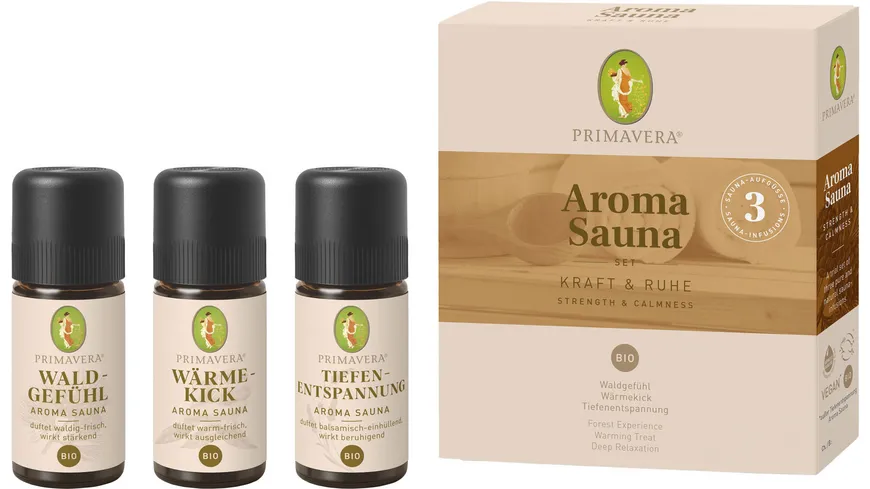 Primavera Set Aroma Sauna Kraft & Ruhe