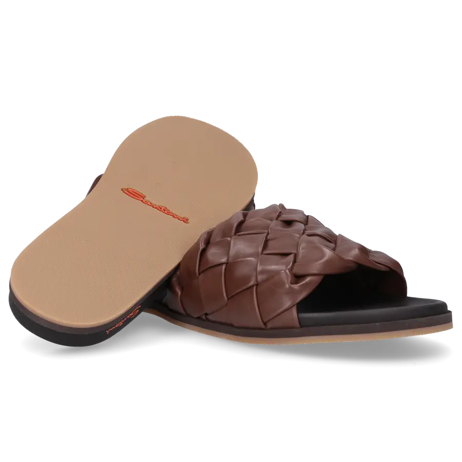 Santoni - Sandalen 18153 Kalbsleder - braun