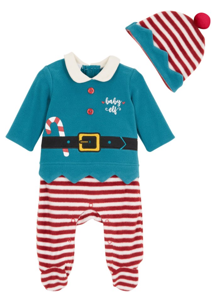 Baby Overall + Mütze (2-tlg. Set) Weihnachten