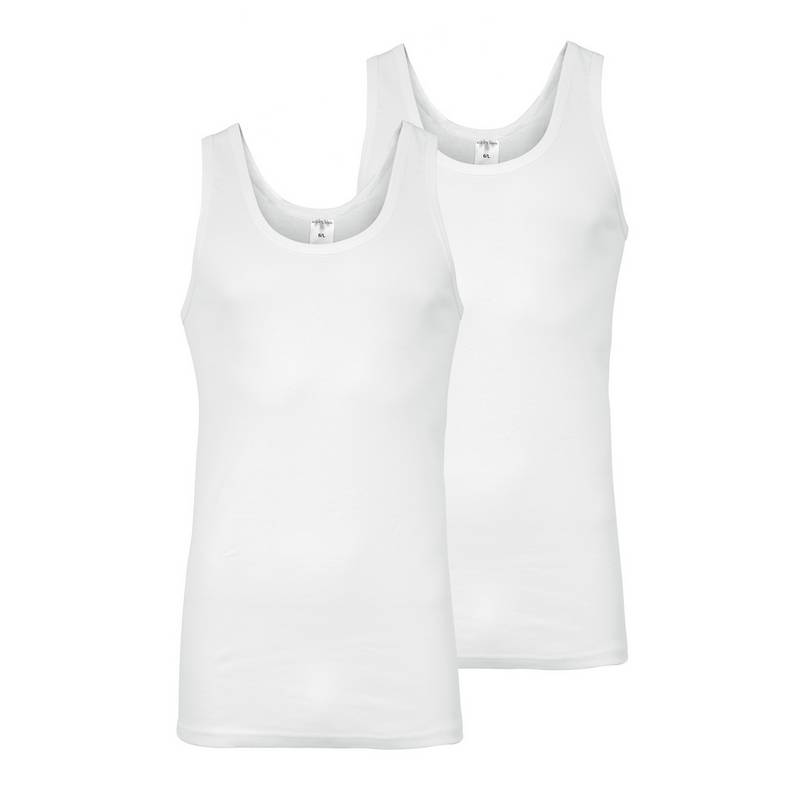 Black Snake 2 Pack Achsel Feinripp Shirt Unterhemd Herren