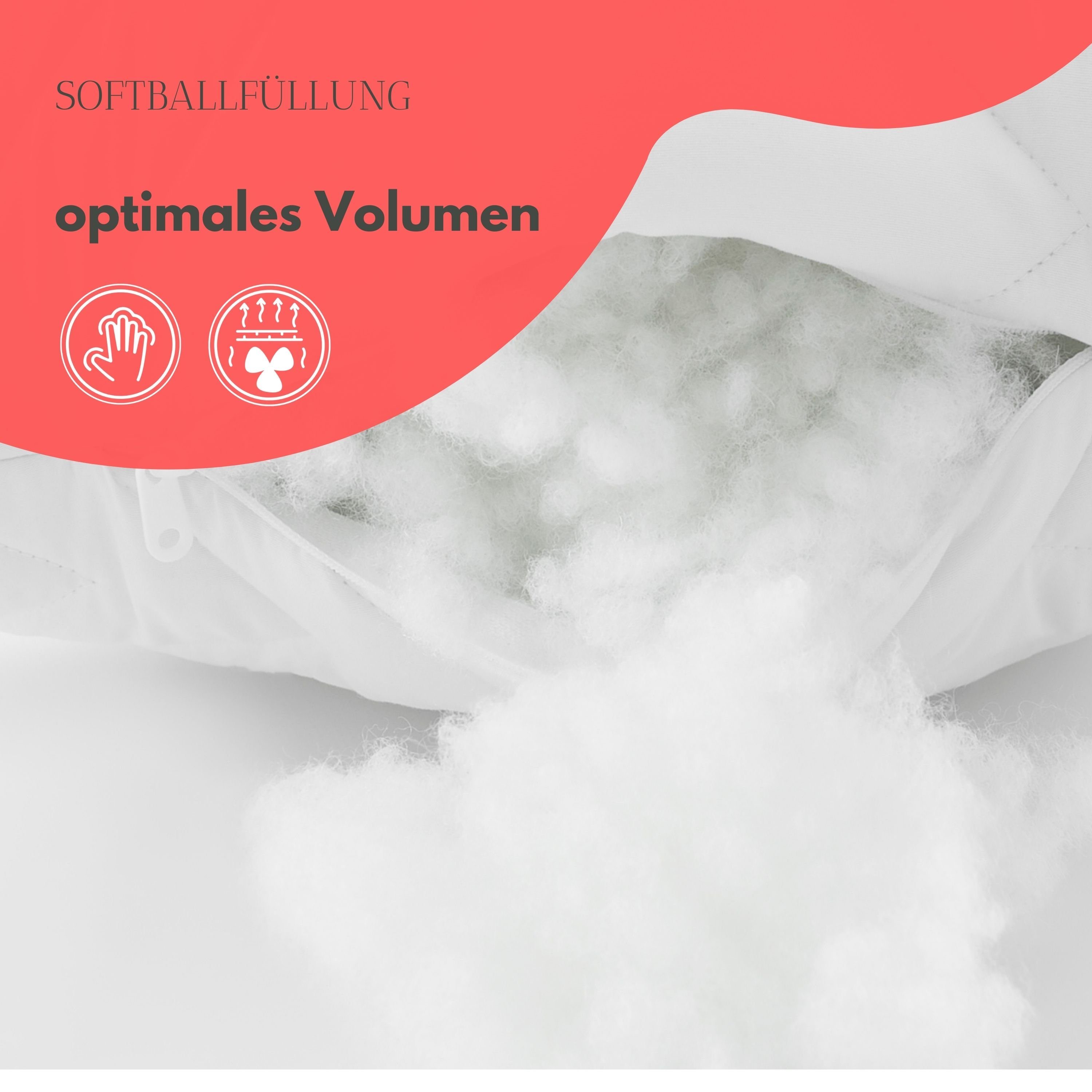 SEI Design Stillkissen Seitenschläferkissen Babynestchen Kuschelnest XXL, Schwangerschaftskissen mit Bezug, Bezug 100% Baumwolle