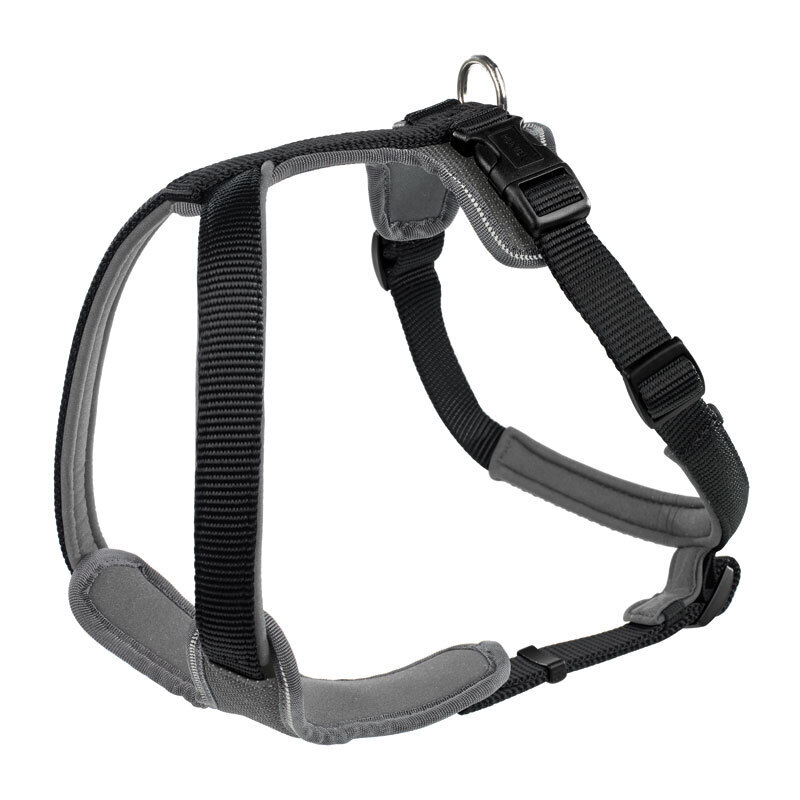 Hunter Hundegeschirre Hunter Geschirr Neopren grau/ schwarz M