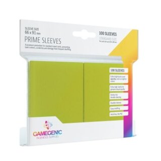 Gamegenic - Prime Sleeves Lime (100)