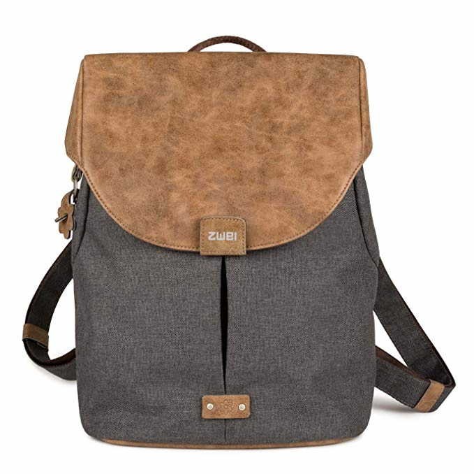 ZWEI Handtaschen grau OLLI Rucksack O12 graphit