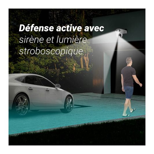 Cameră de securitate wireless EZVIZ HB90 4MP 2K cu baterie și panou solar