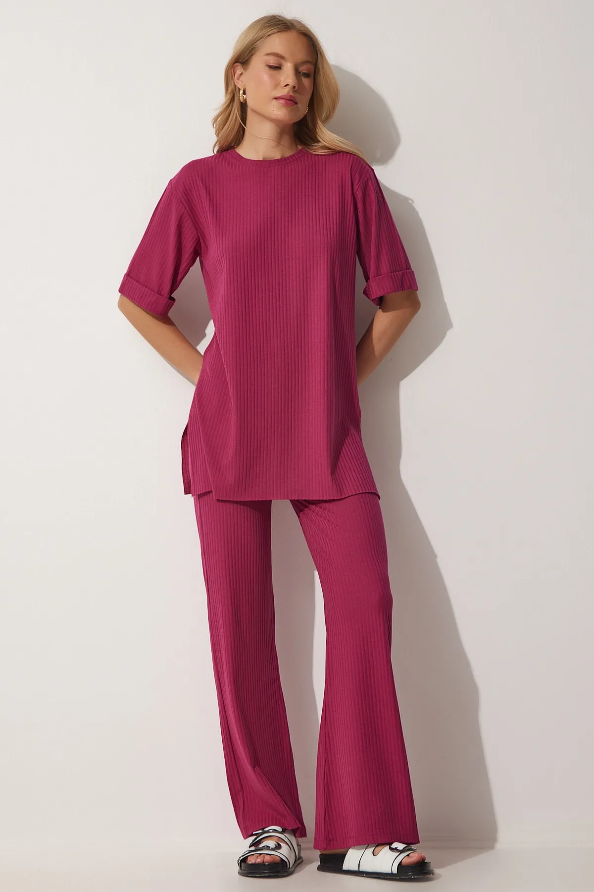 Happiness İstanbul  Zweiteiler - Lila - Regular Fit