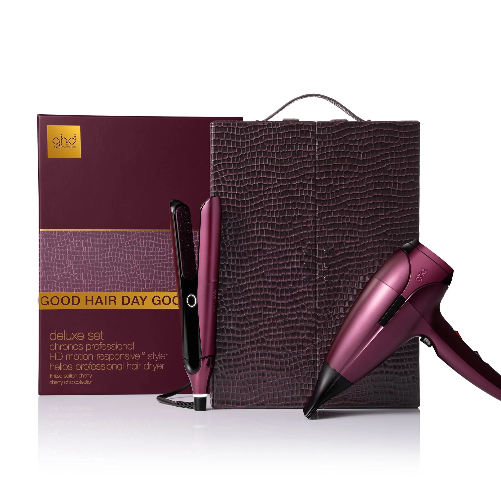 ghd Božićni paket Deluxe - Chronos + Helios™ - Poklon setovi za kosu, Pegle za kosu, Sušila za kosu