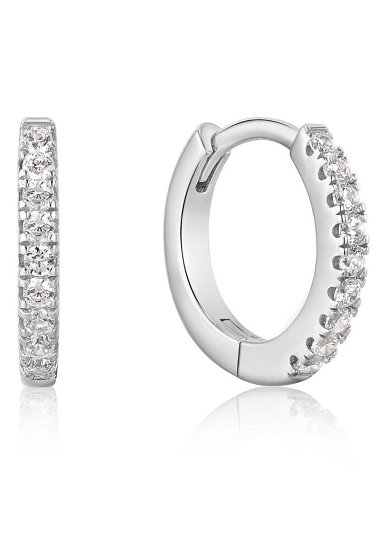 Μίνι ασημένια σκουλαρίκια Ania Haie Sparkle με ζιργκόν