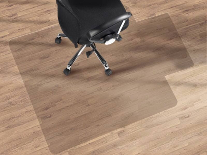 Bürostuhlunterlage mit Lippe Floordirekt Pro Floordirekt Pro Transparent Polycarbonat 1150 x 1340 mm