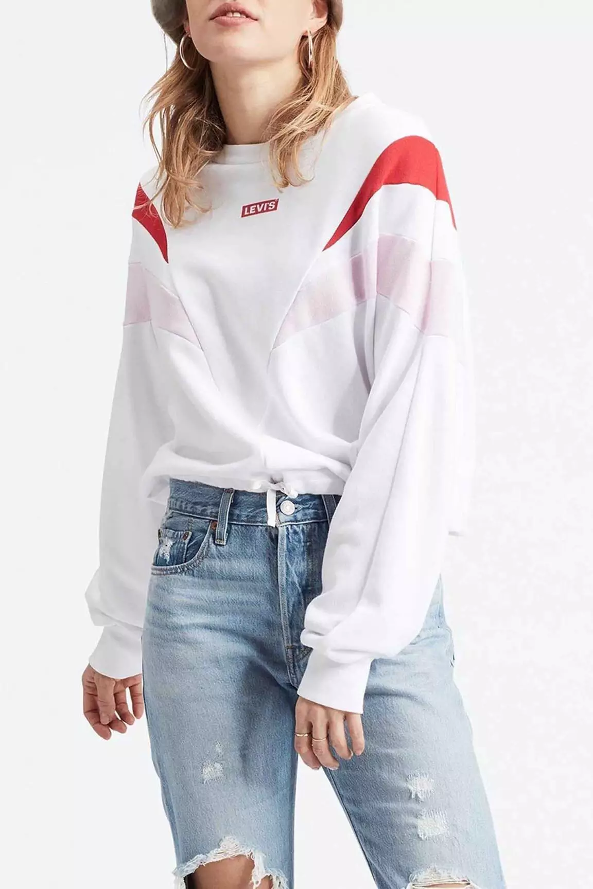 Levis Sweats Femme couleur blanc