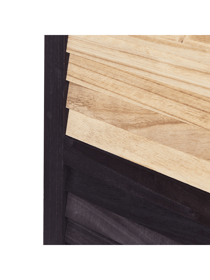 Beliani Paravent BRENNERBAD in Heller Holzfarbton/Braun - (W) 164 x (H) 170 x (L) 2 cm günstig kaufen onesize