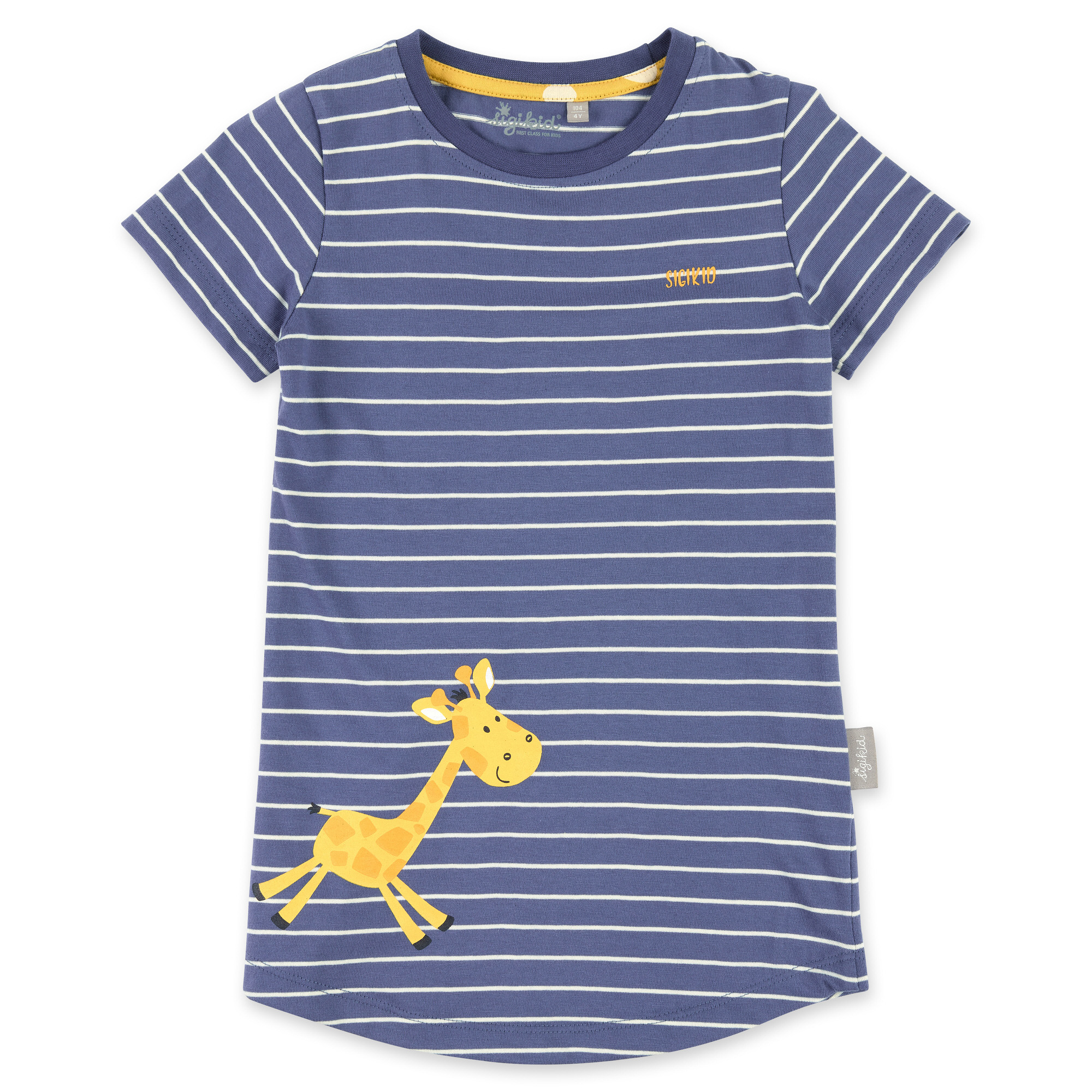 Kinder Schlafanzug Giraffe, gelb-blau