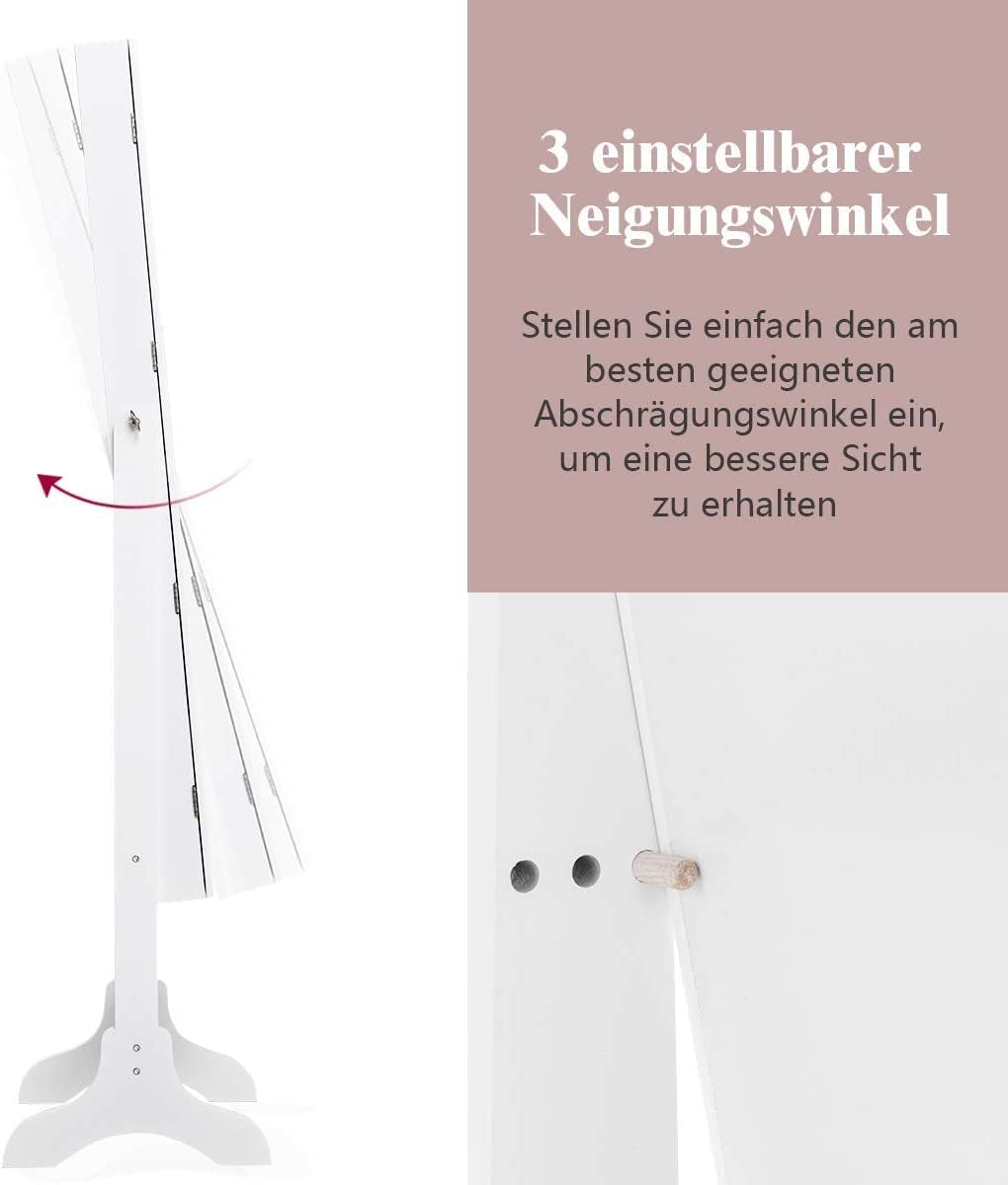 Costway Schmuckschrank neigungsverstellbar