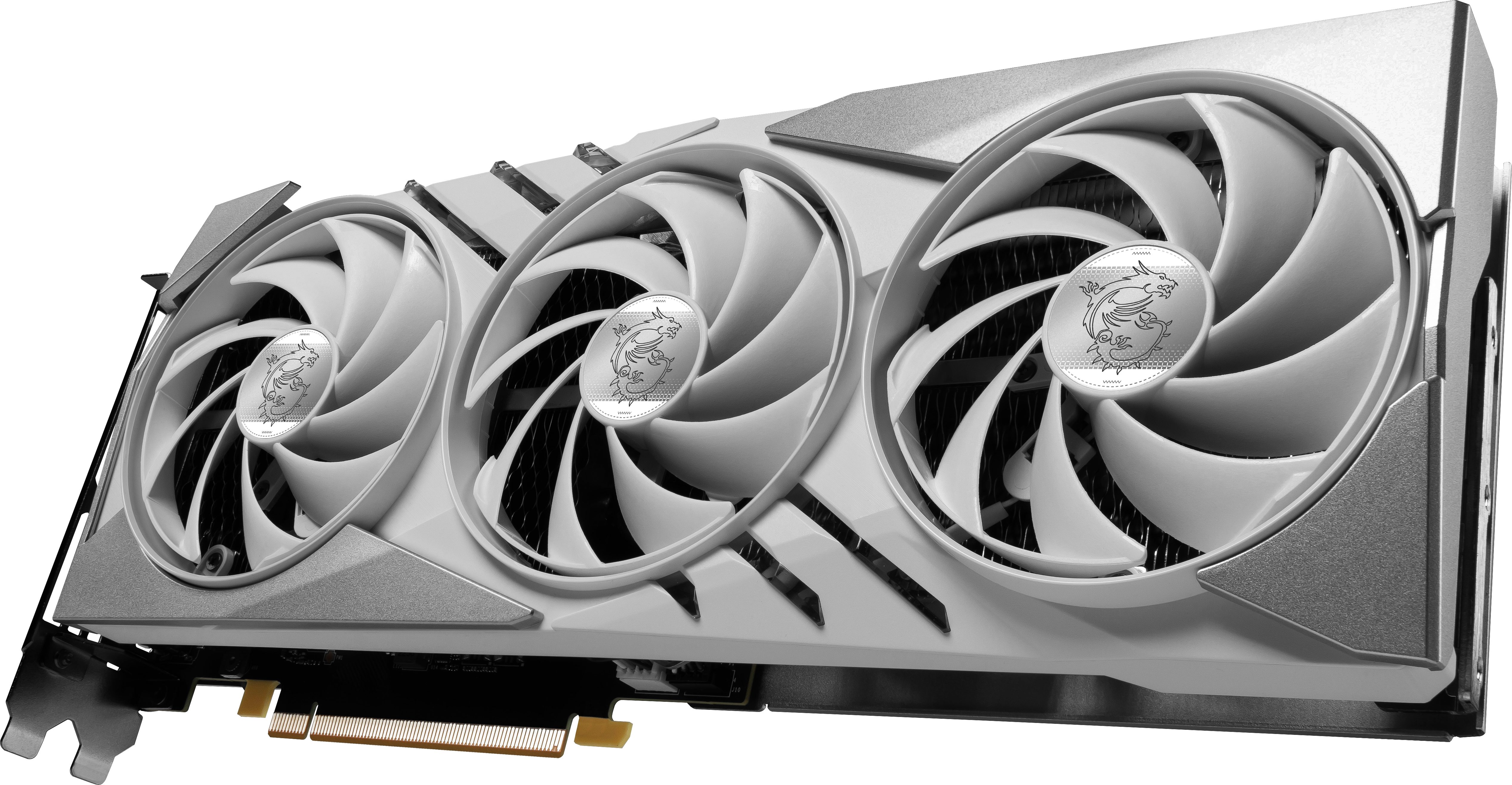 MSI GeForce RTX 4070 GAMING X SLIM WHITE 12G Grafikkarte (12 GB, GDDR6X)