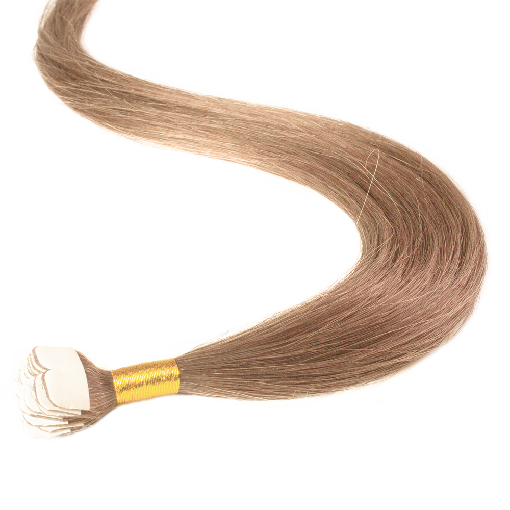 hair2heart Extensions adhesives Mini Tape Premium cheveux naturels #12 blond miel extensions