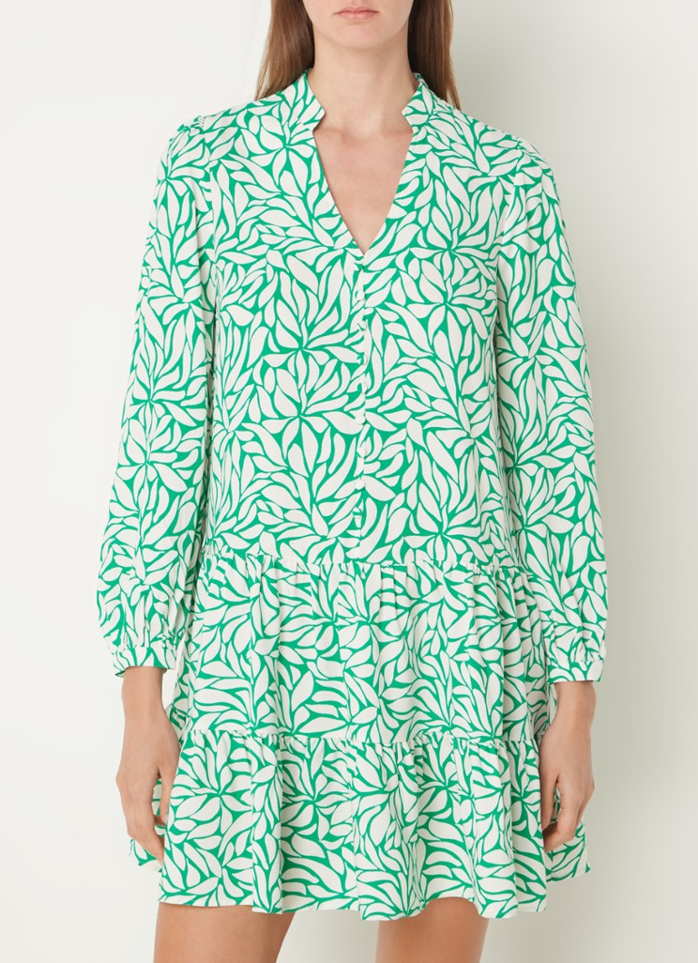 Rochie scurtă tunică Penele de la Phase Eight cu imprimeu de frunze