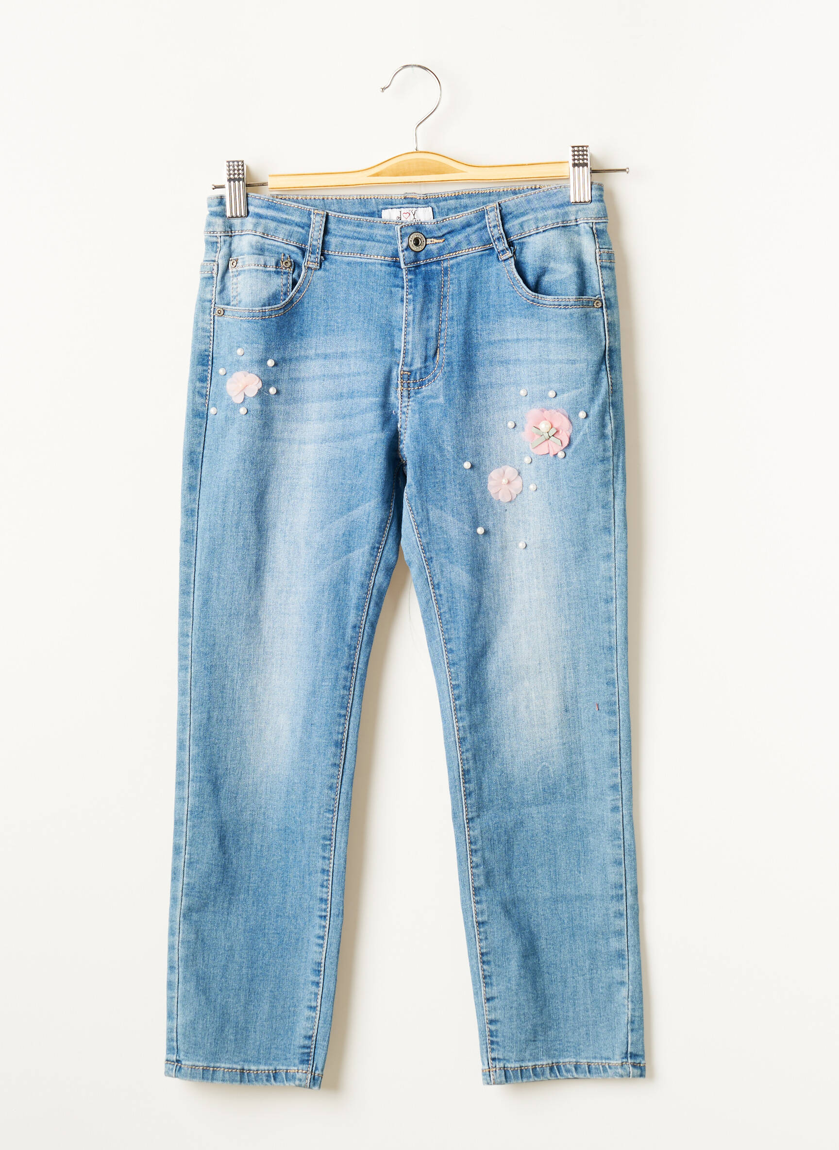 J   Y Jeans Coupe Slim Fille couleur bleu