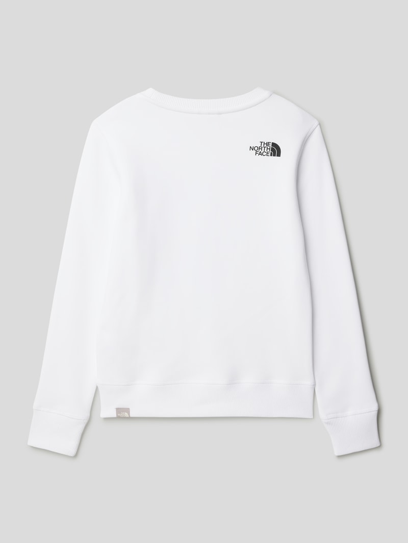 Sweatshirt mit Label-Prints in weiß