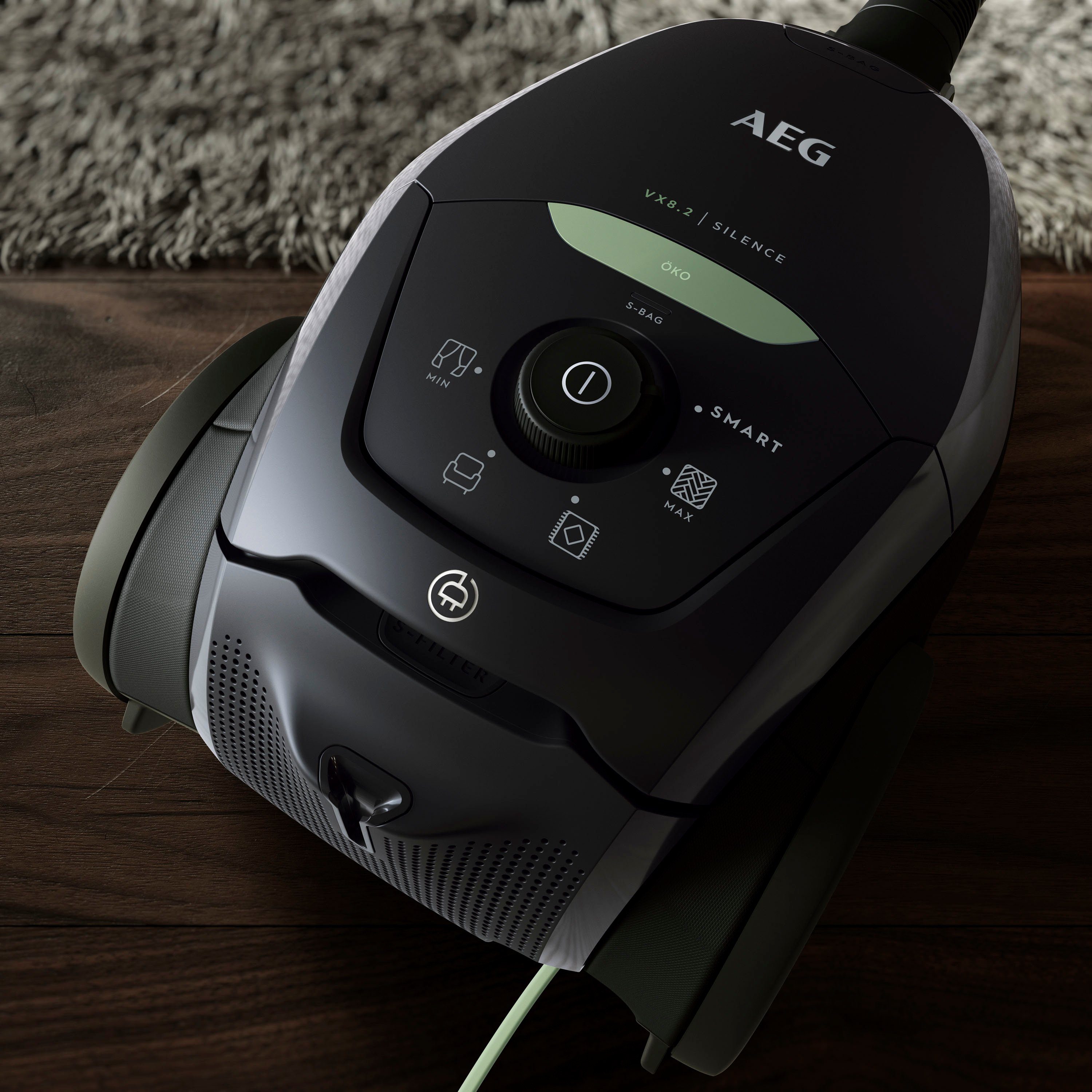 AEG Bodenstaubsauger VX82-1-ÖKO, 600 W, mit Beutel, aus 75% Recyclingkunststoff