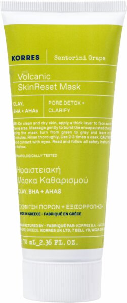 KORRES Santorini Grape Hautverfeinernde Maske mit Vulkansand Gesichtsmaske