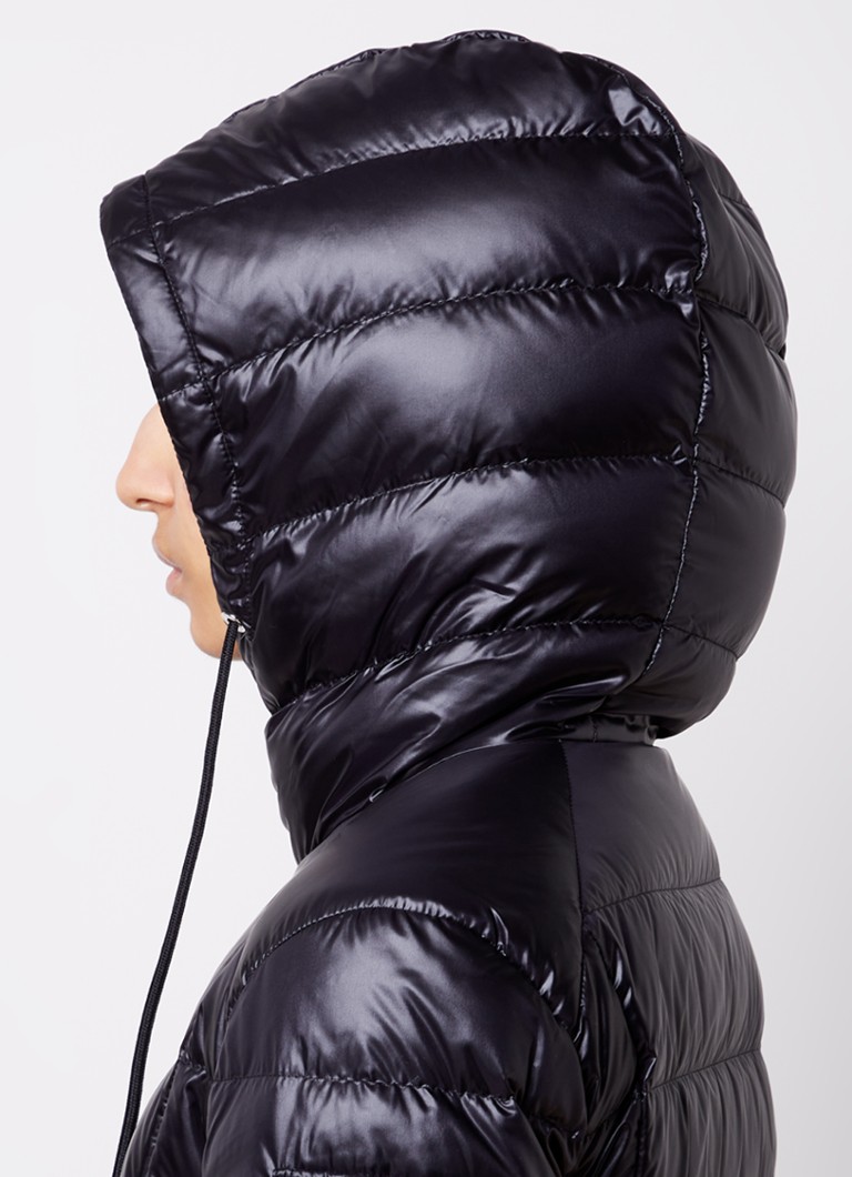 Parka matlasată cu puf Moncler și logo
