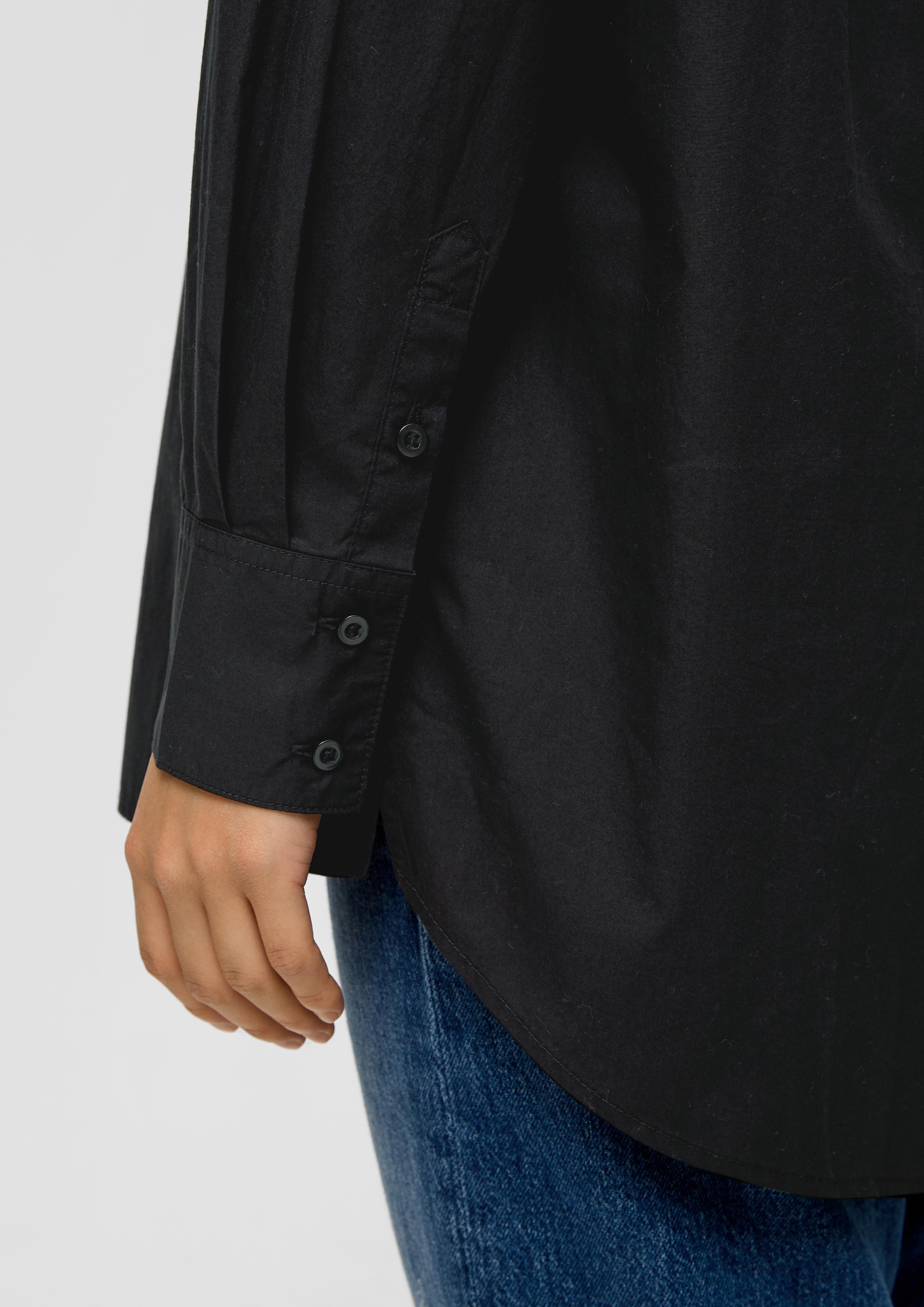 Baumwollbluse mit verlängertem Rückensaum  2139908-9999