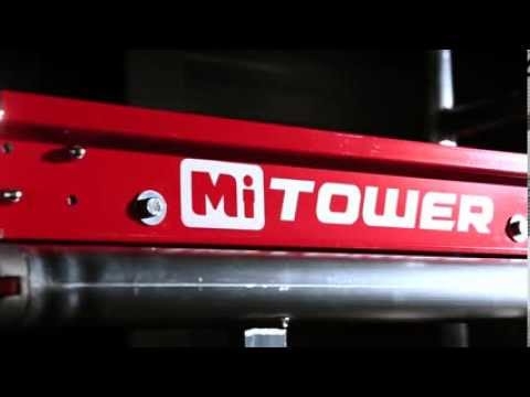 Ponteggio mobile Altrex C003012 MiTOWER PLUS, altezza di lavoro 6,20 m, in legno.