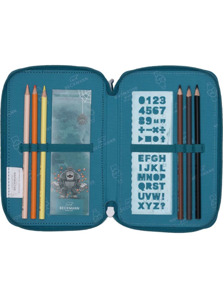 BECKMANN Beckmann 3-Fächrige Federmappe Jungle game günstig kaufen onesize