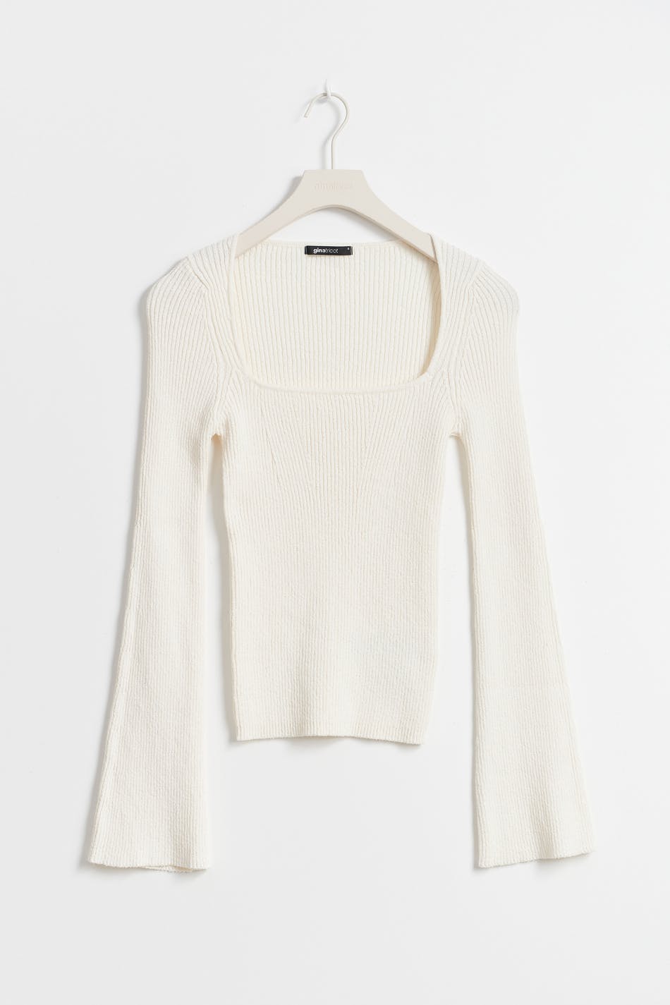 Wide sleeve knit top