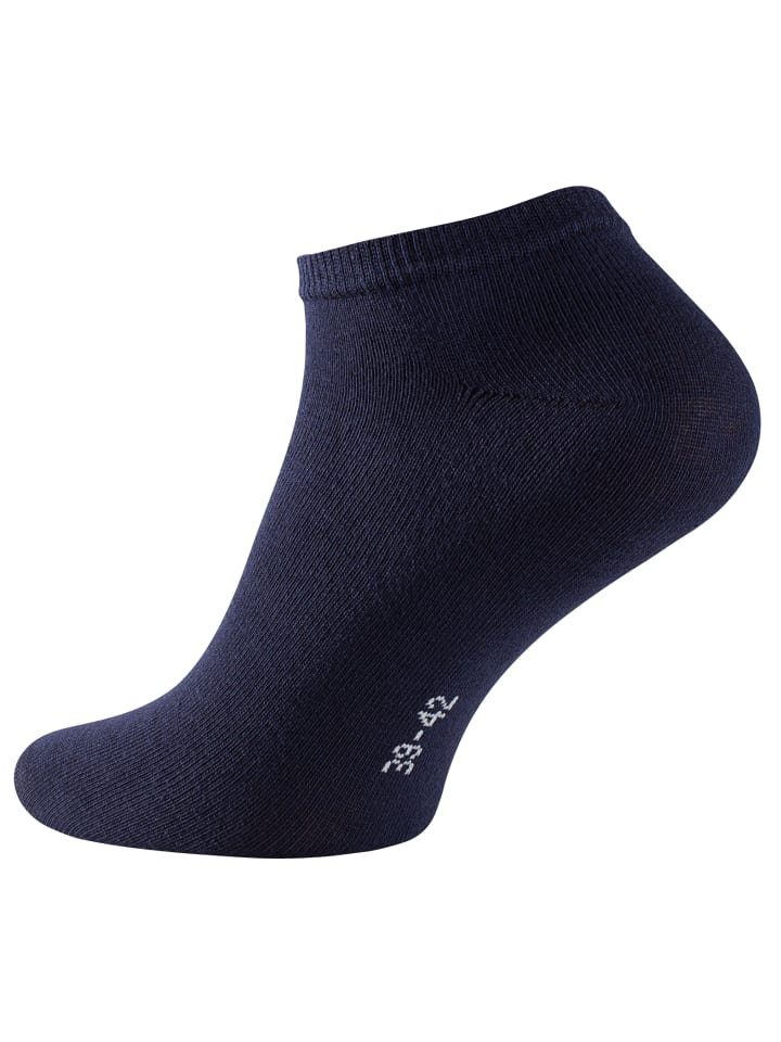 Cotton Prime® 10 Paar COTTON-Essentials Sneaker-Socken in Blau günstig kaufen