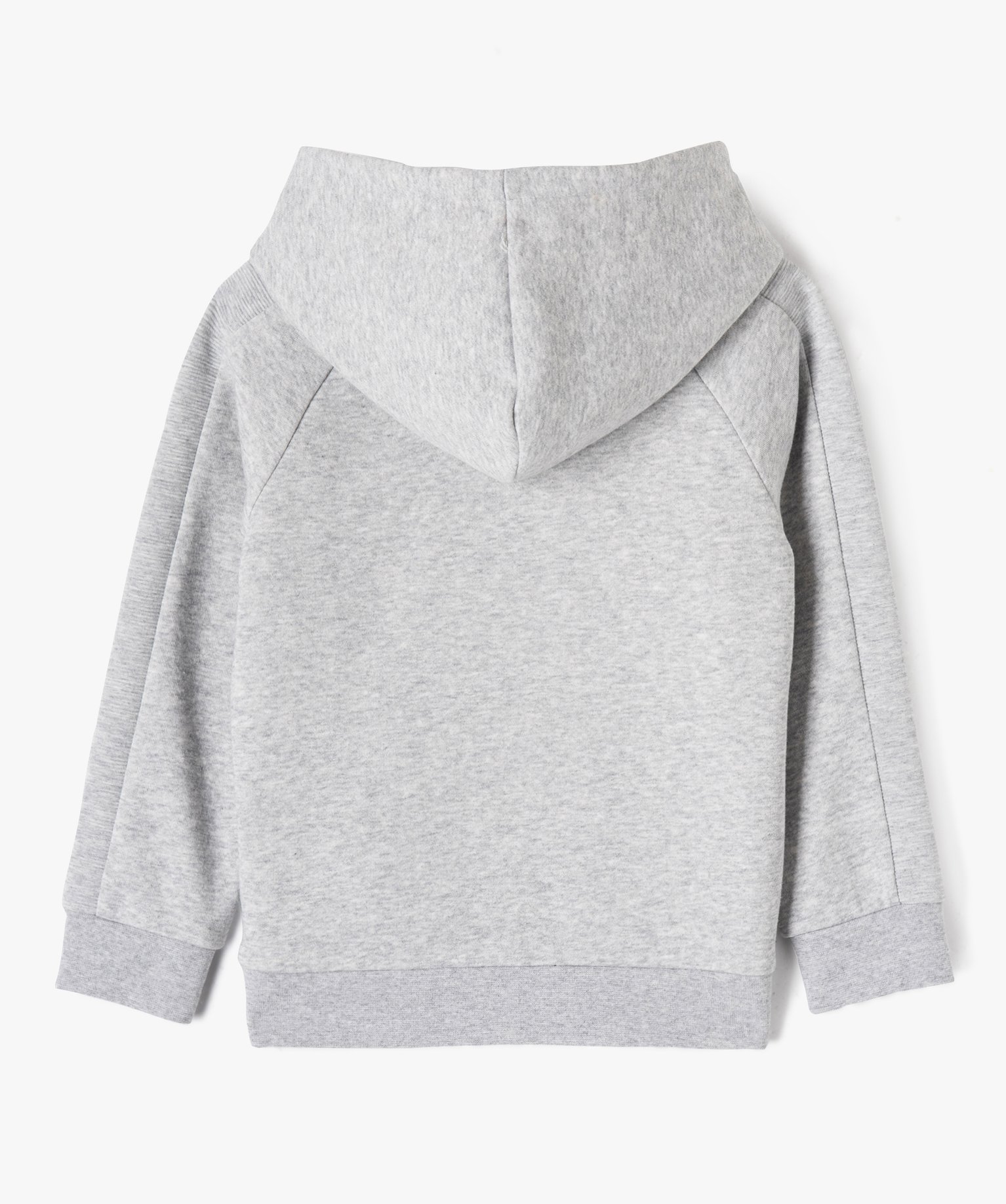 Sweat à capuche avec col zippé Garçon gris | GEMO
