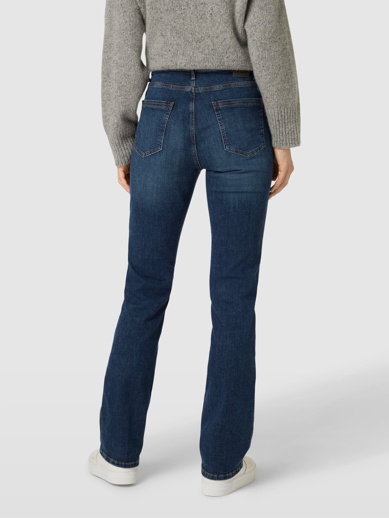Flared Jeans mit 5-Pocket-Design Modell 'MARY' in dunkelblau