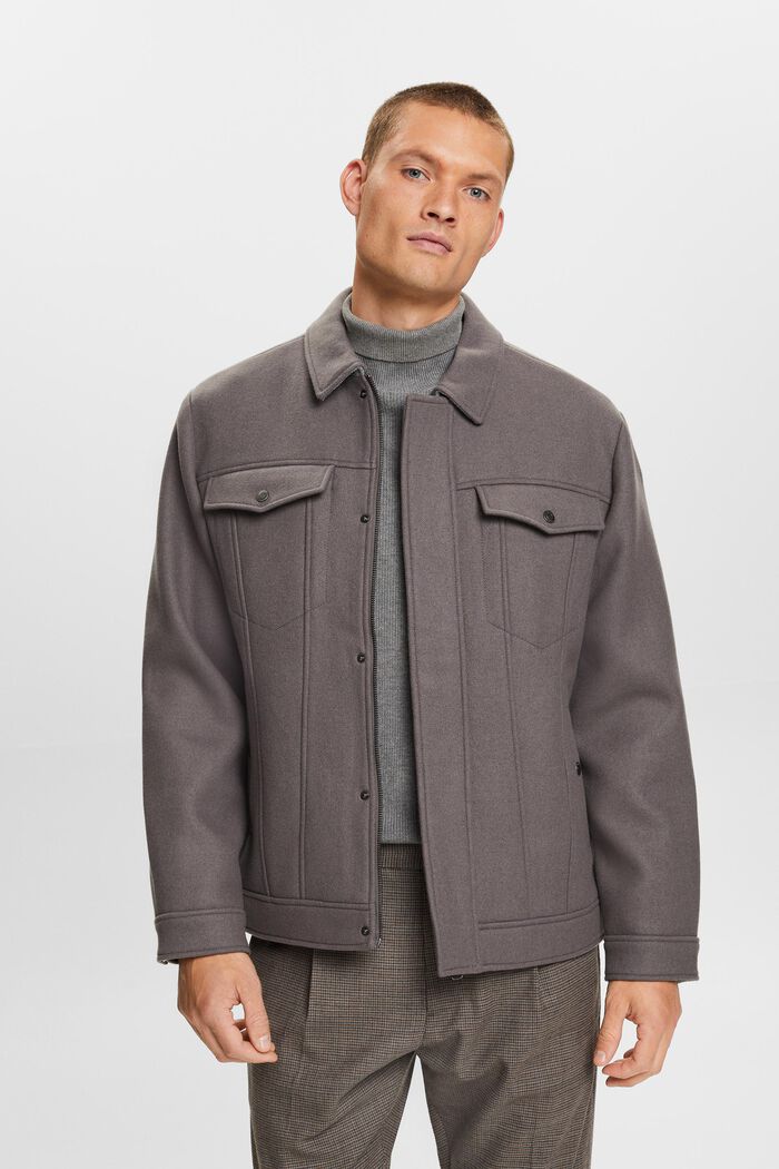 Truckerjacke aus Wolle