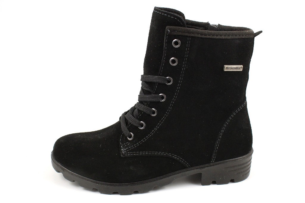 RICOSTA Schnür-Stiefeletten schwarz