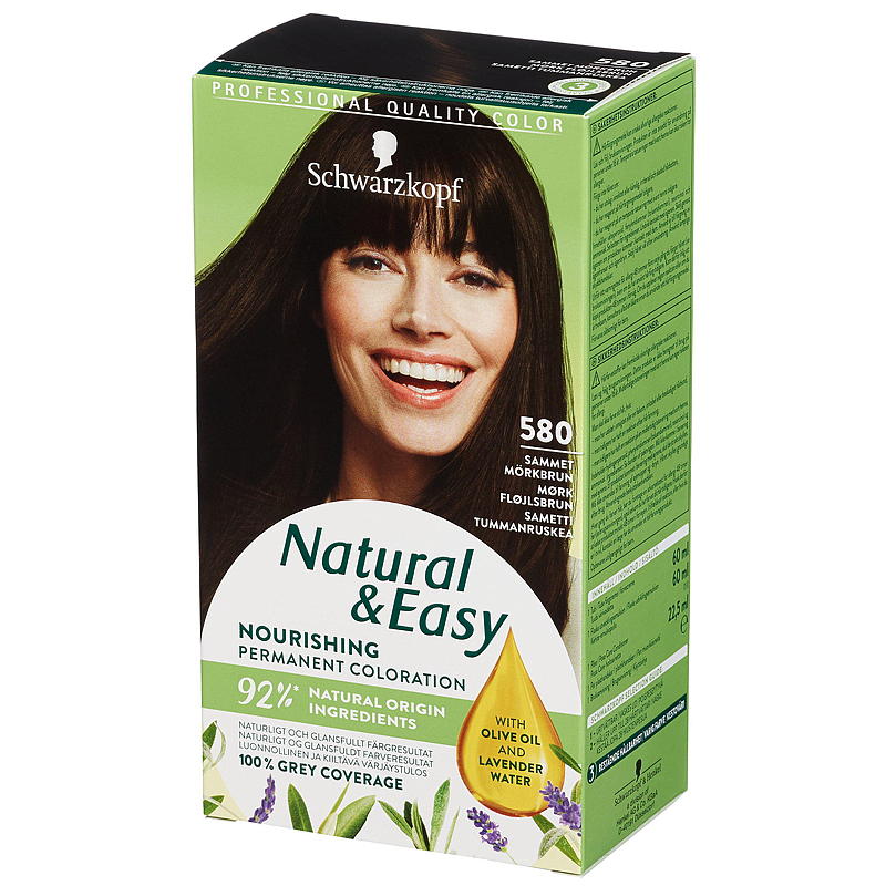 Natural&Easy Hårfarge Natural & Easy 580 mørkebrun